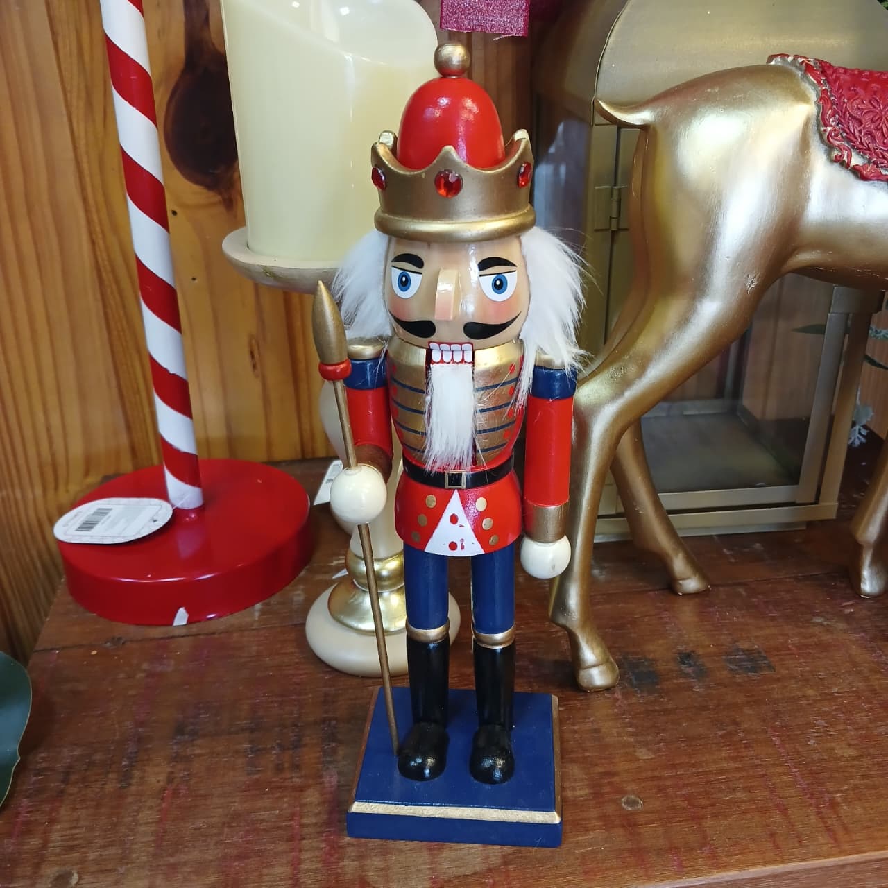 Quebra nozes natal decorativo em pé - 25 CM - Imagem 2