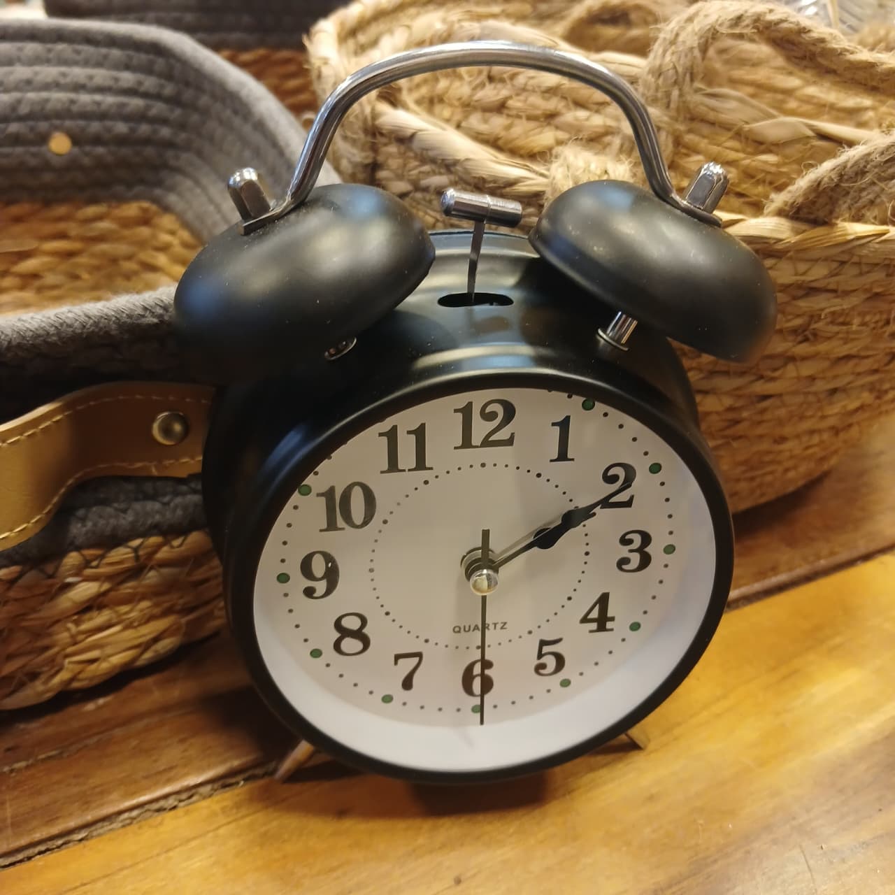 Relógio de mesa vintage despertador