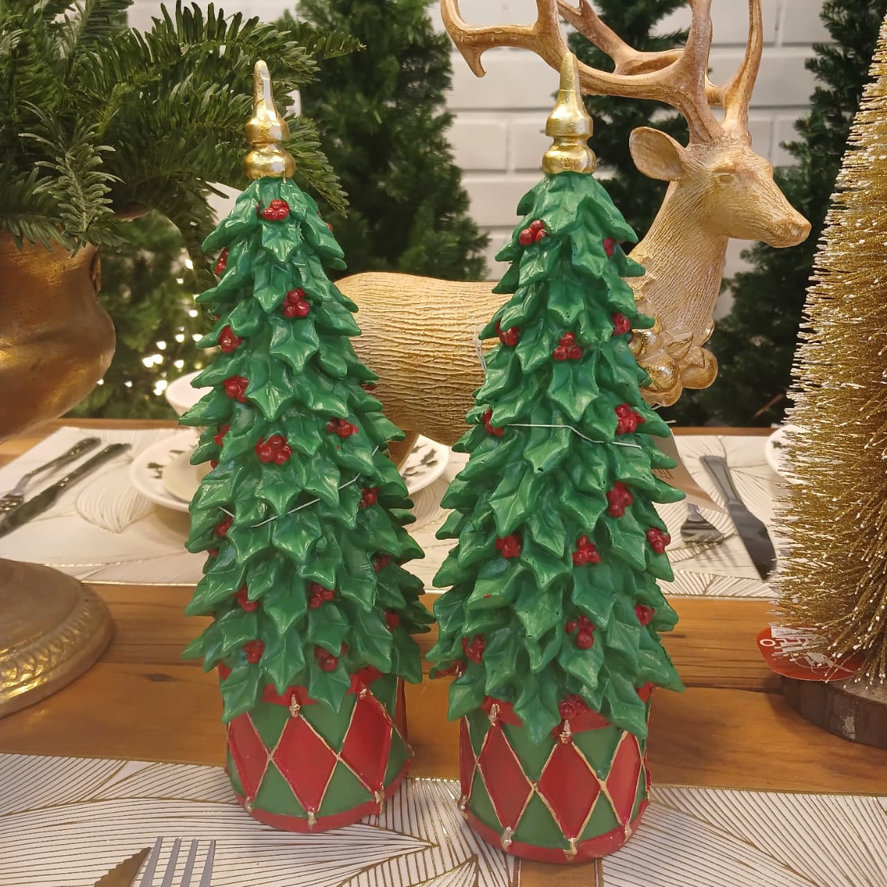 Arvore decorativa de natal Led - 28 cm
