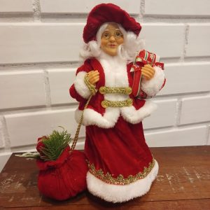 Mamãe Noel decorativa - 30 cm