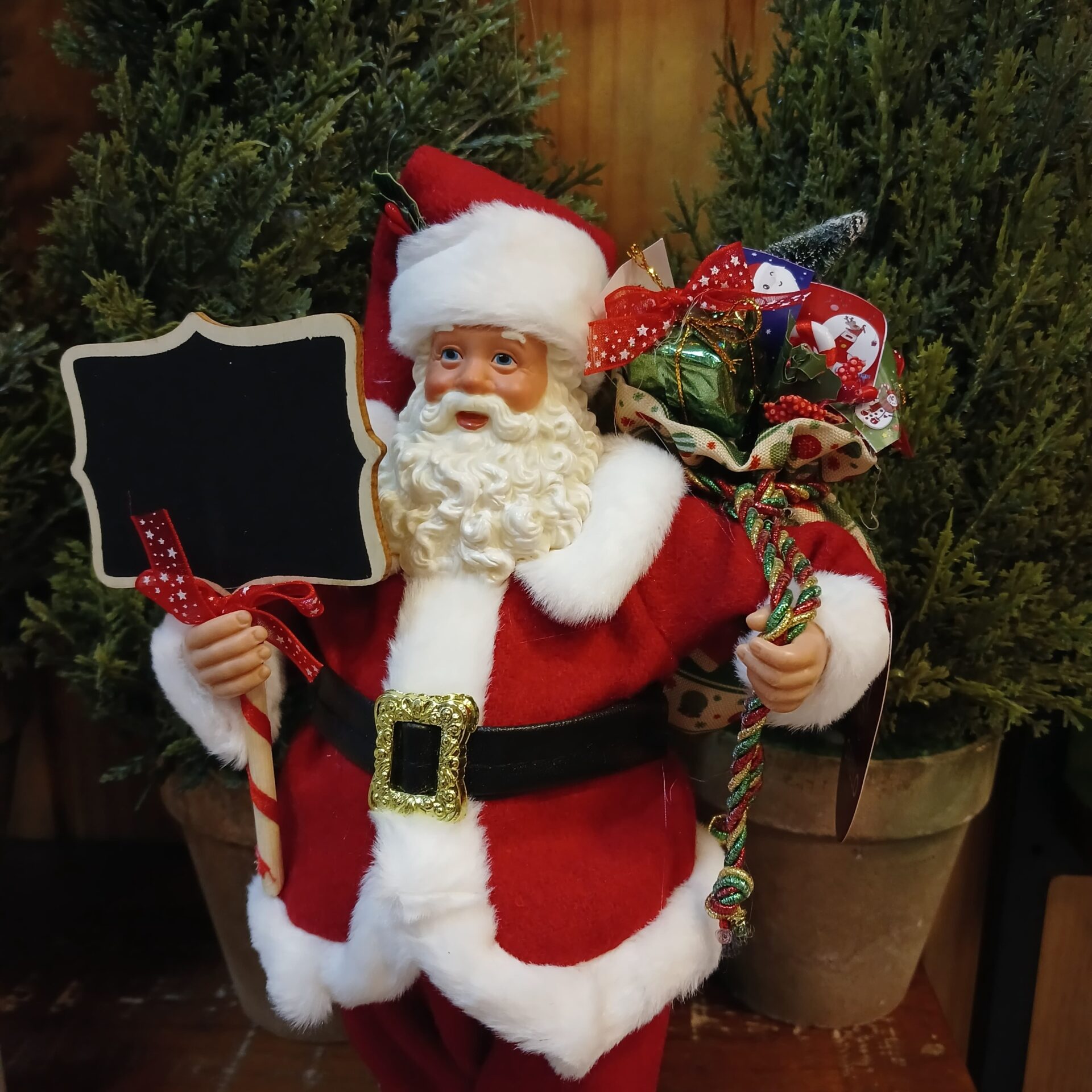 Papai Noel colecionável decorativo com plaquinha - Imagem 2