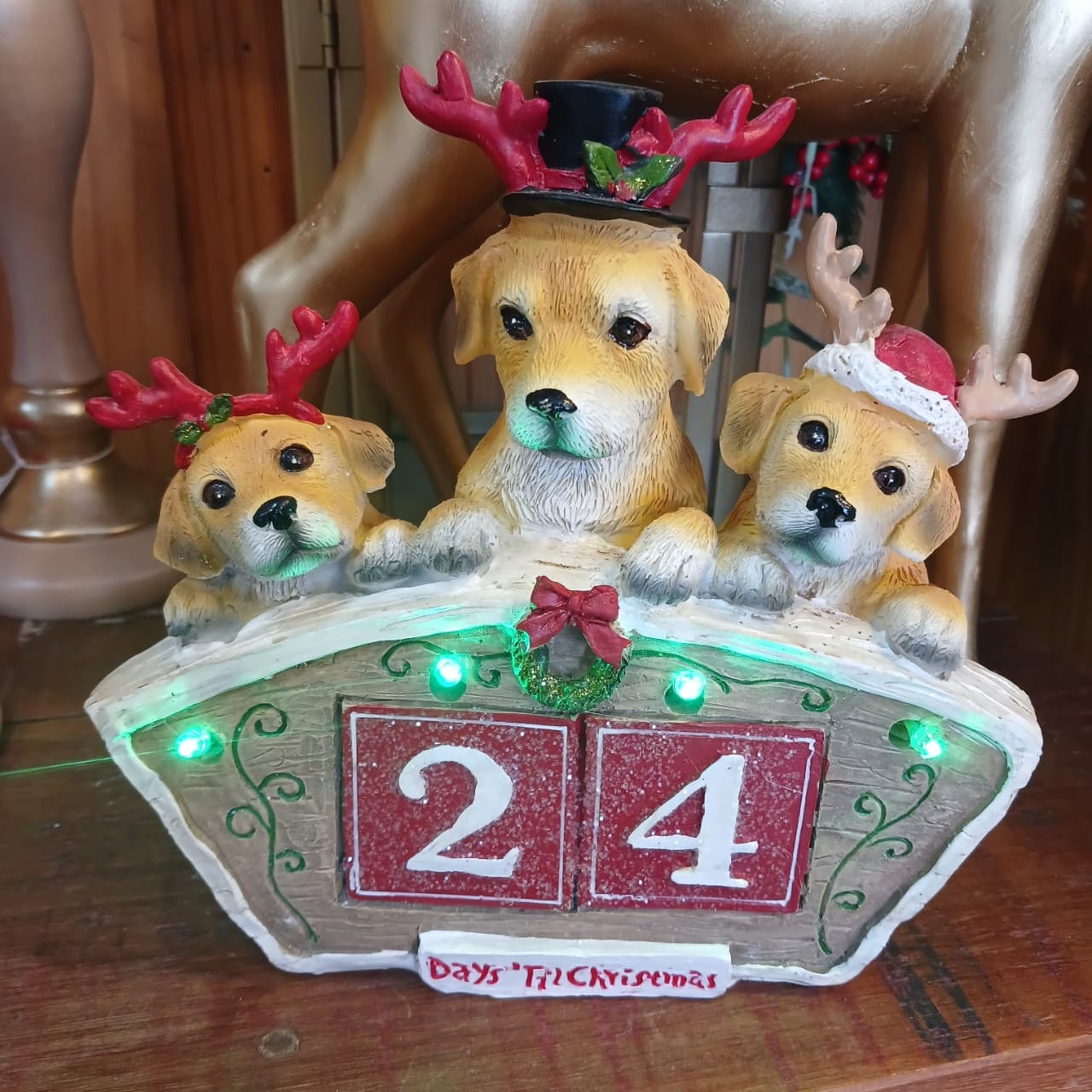 Cachorrinhos de Natal decorativos