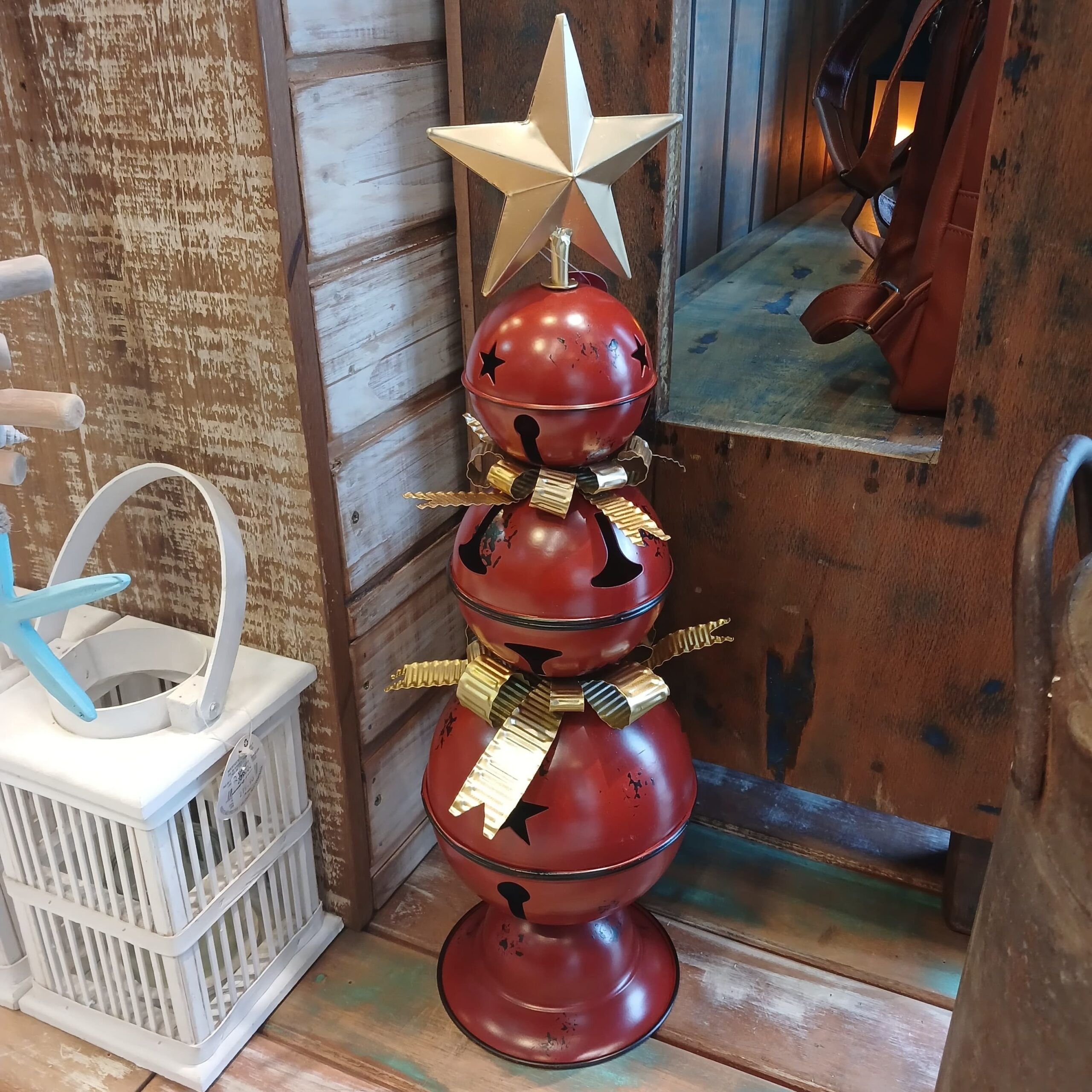 Adorno bolas de Natal Metal - 58 cm