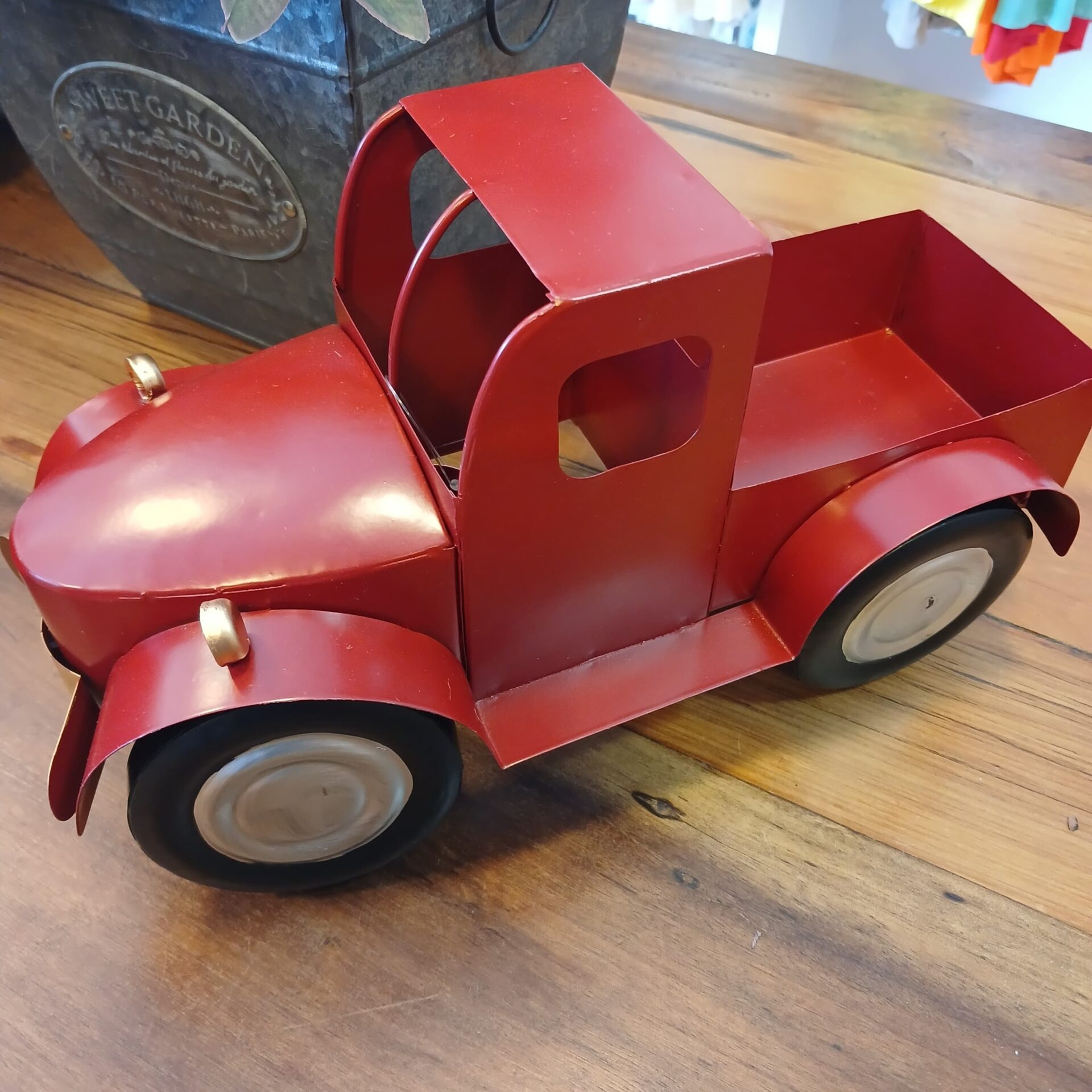 Carro decorativo natalino vermelho - 17 cm altura - Imagem 2