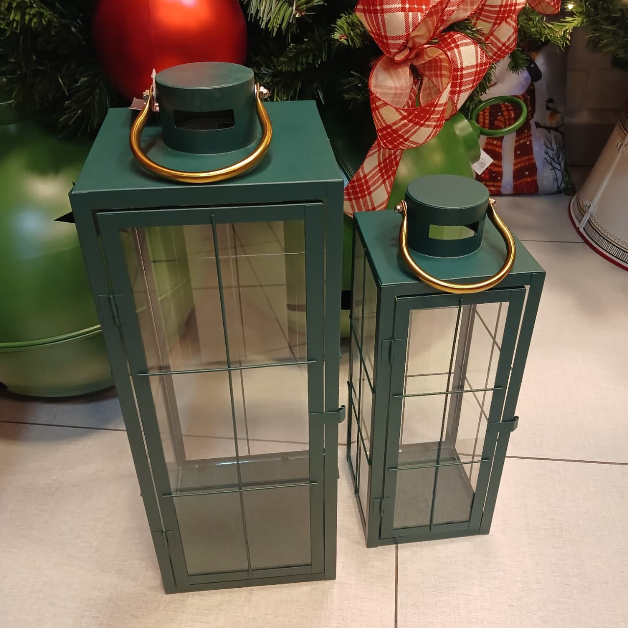 Conjunto lanternas natalinas Verde - Imagem 3