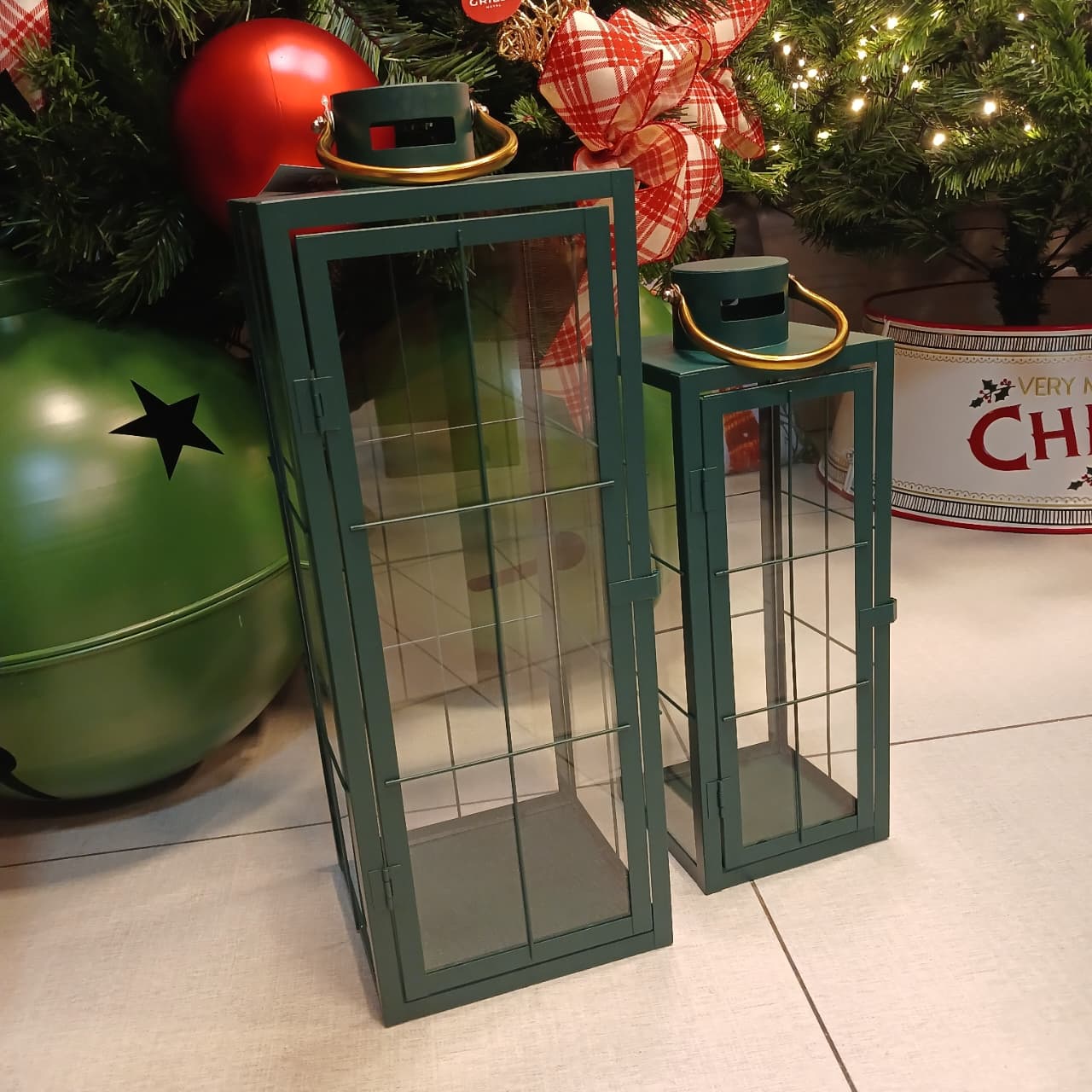Conjunto lanternas natalinas Verde - Imagem 2