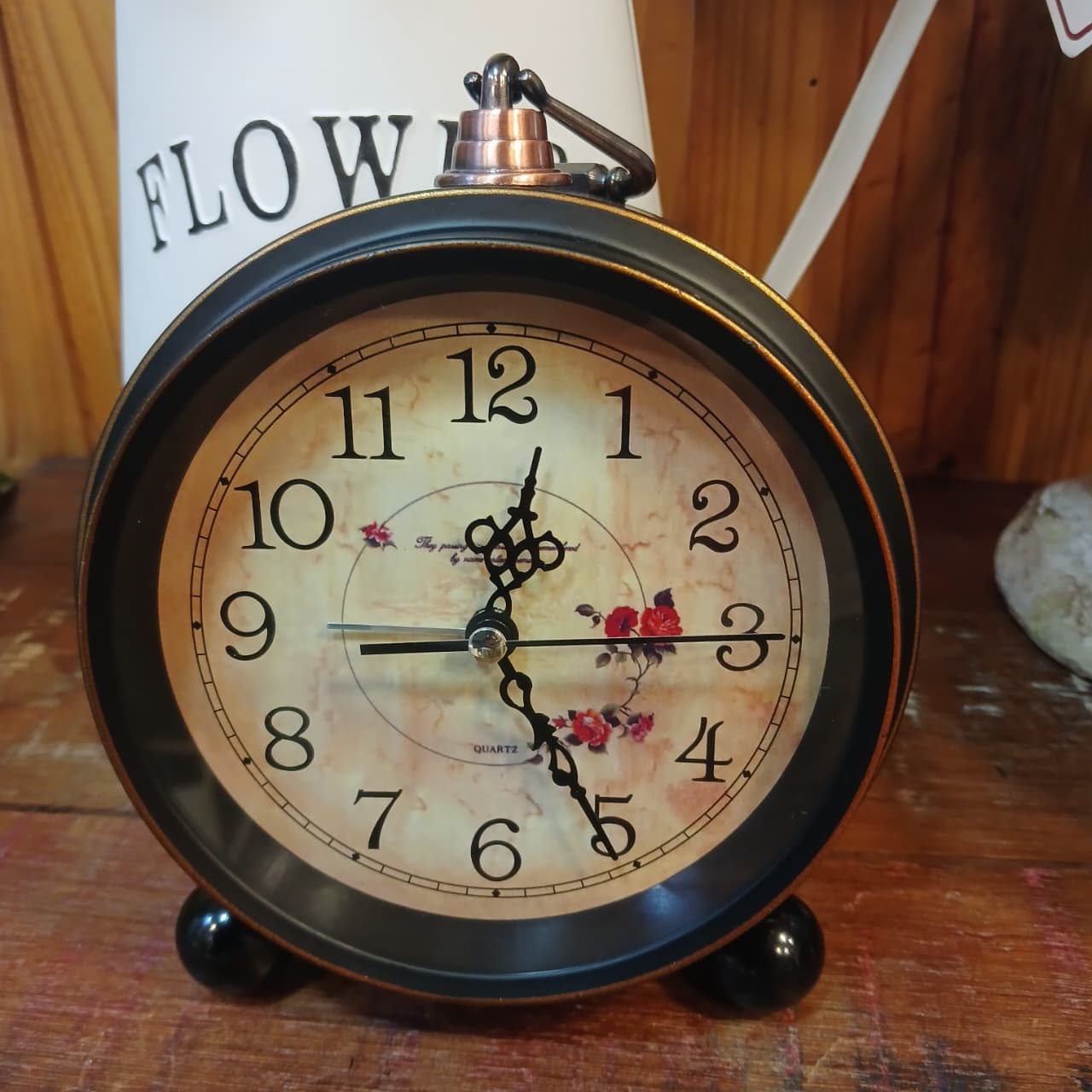 Relógio de mesa vintage despertador
