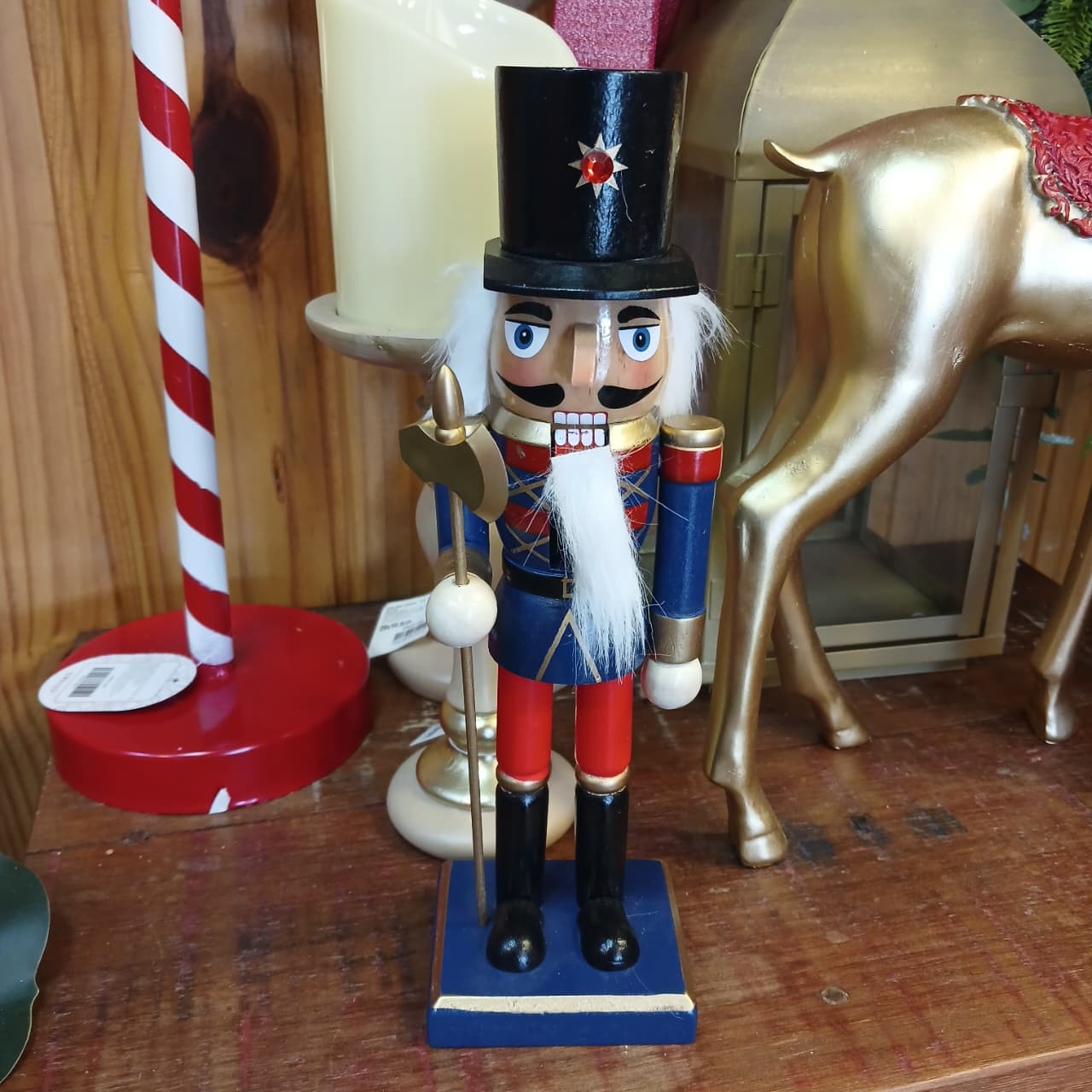 Quebra nozes natal decorativo em pé - 25 CM