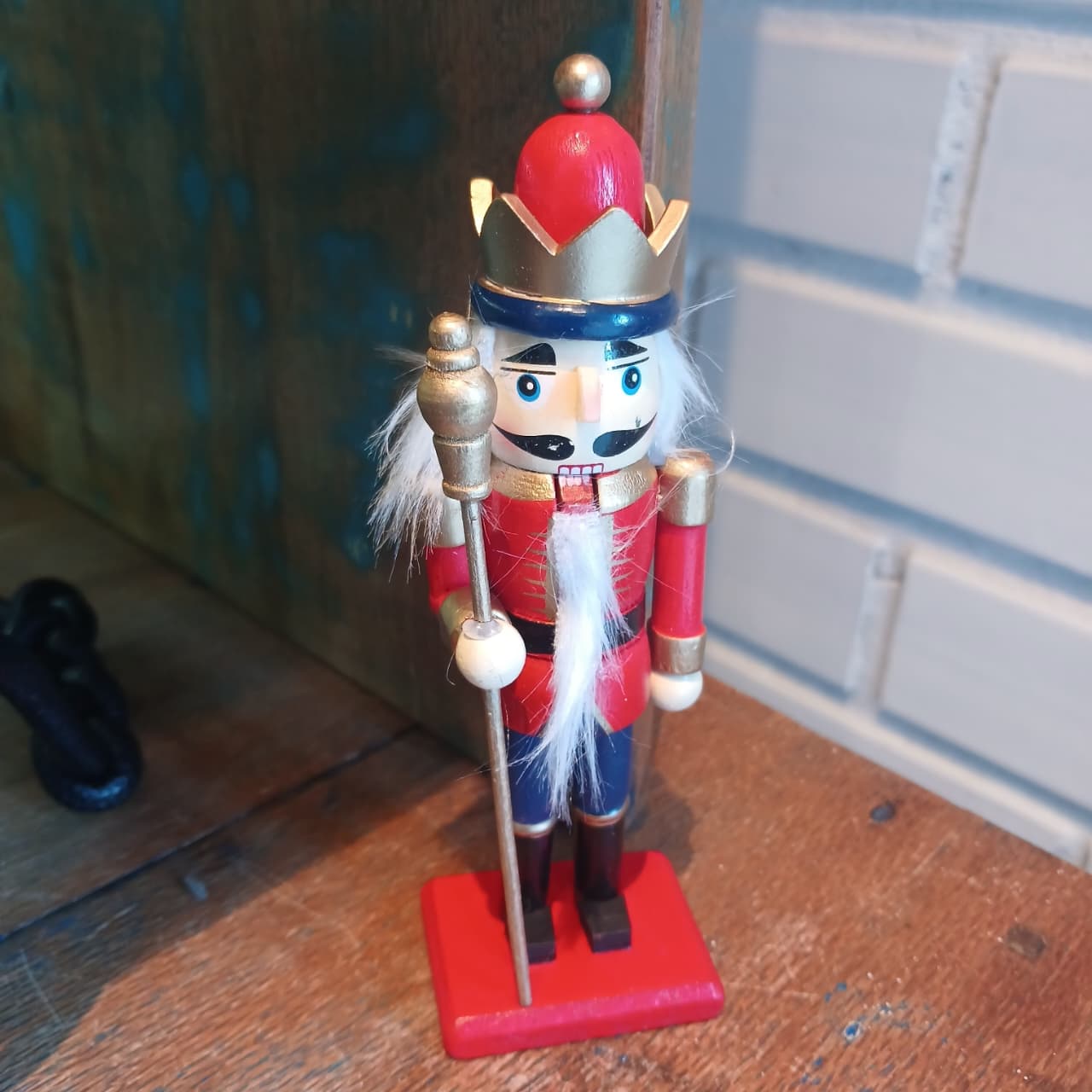 Quebra nozes natal decorativo em pé - 15 CM