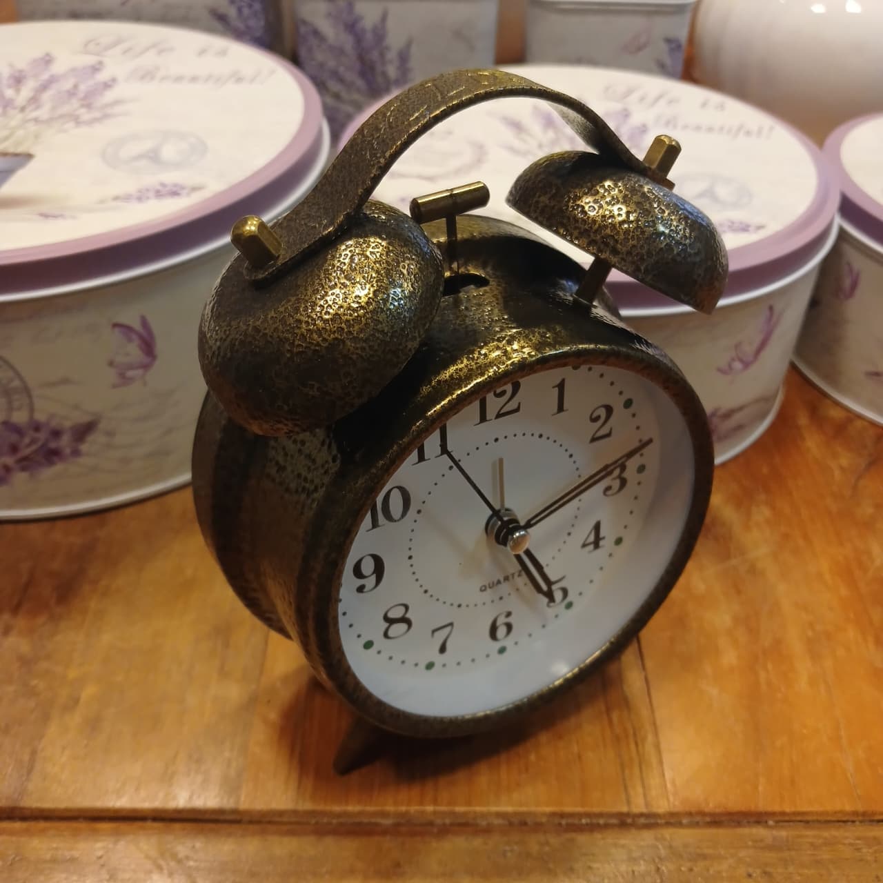 Relógio de mesa vintage despertador