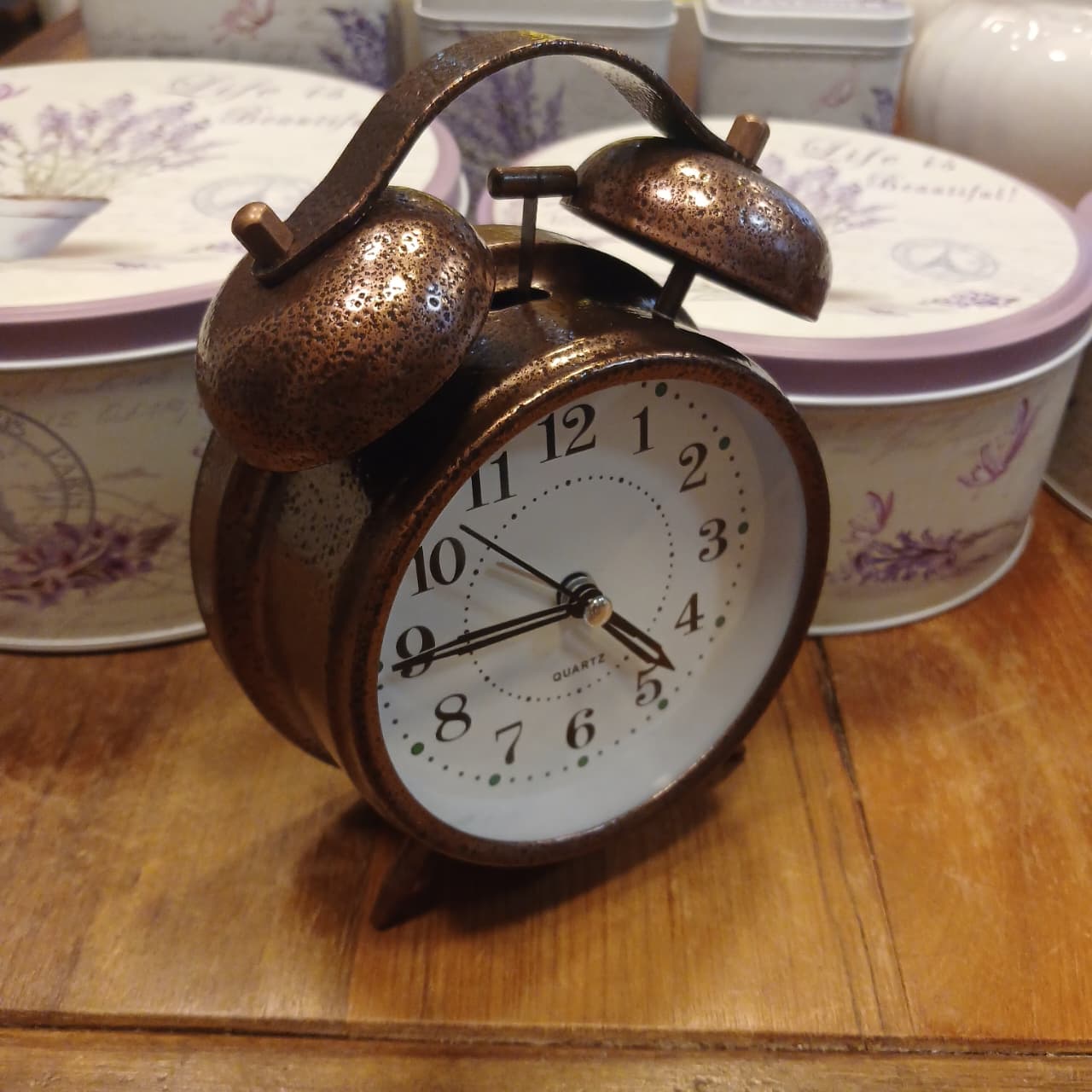 Relógio de mesa vintage despertador