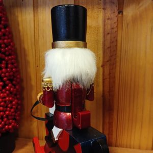 Quebra nozes cavalinho de balanço VERMELHO - 30 CM